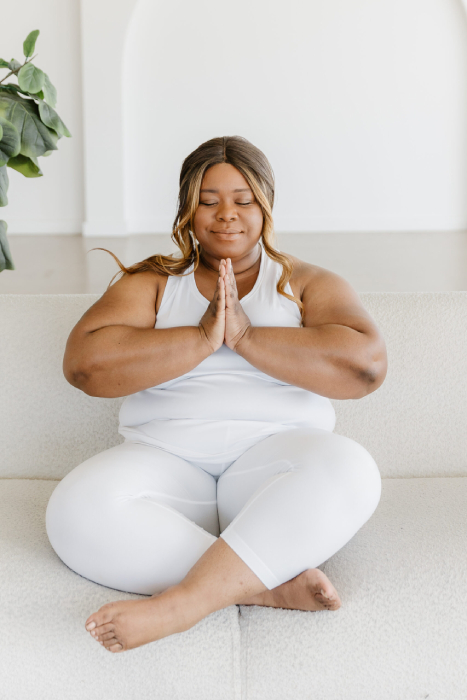 A motivated woman in tech is keeping her balance through prayer and meditation.