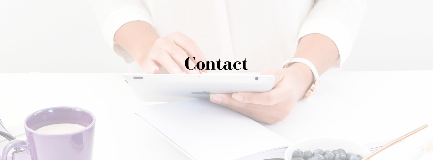 Contact page for Deliapg Blogging coach
